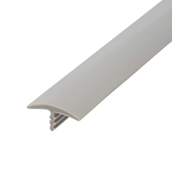 Outwater 3/4 in. Opti Grey Flexible Polyethylene Center Barb Hobbyist Pack Bumper Tee Moulding Edging 25 ft. long Coil