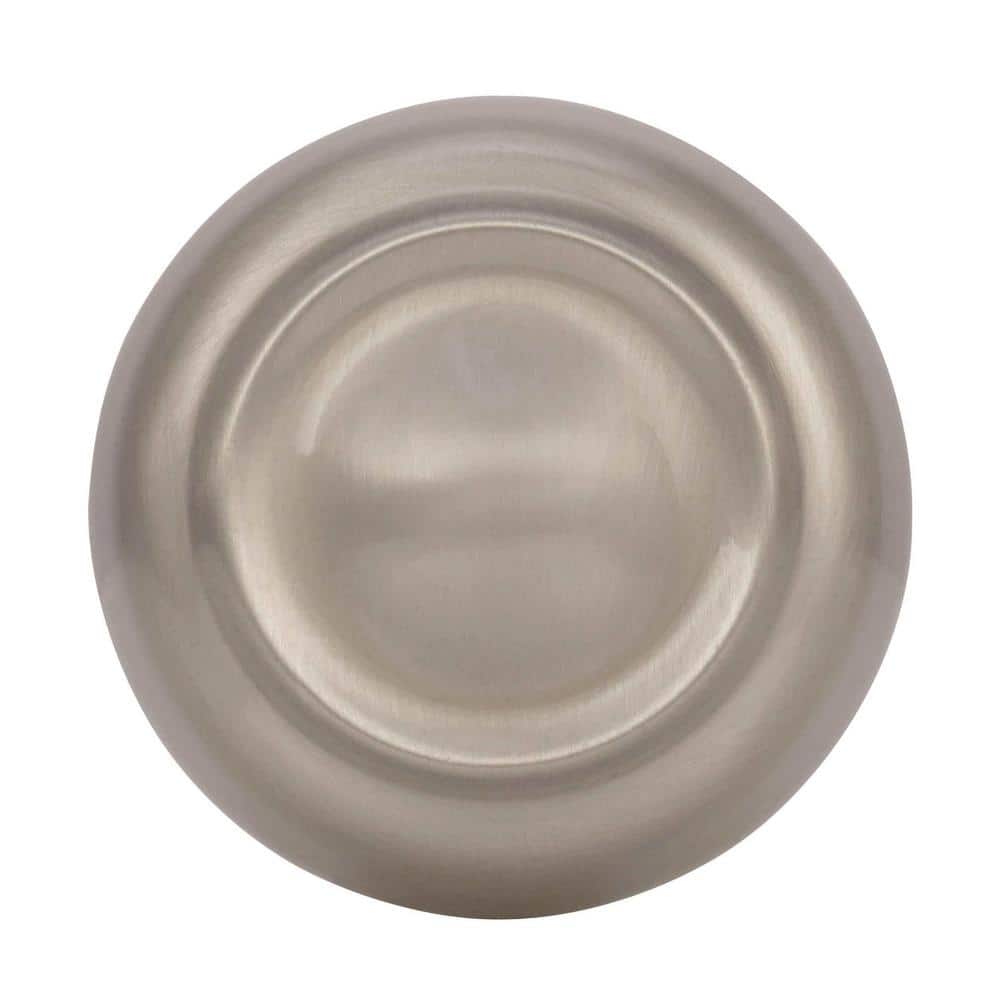 Satin Nickel 1-5/8" Round Cabinet Knob with Mounting Hardware