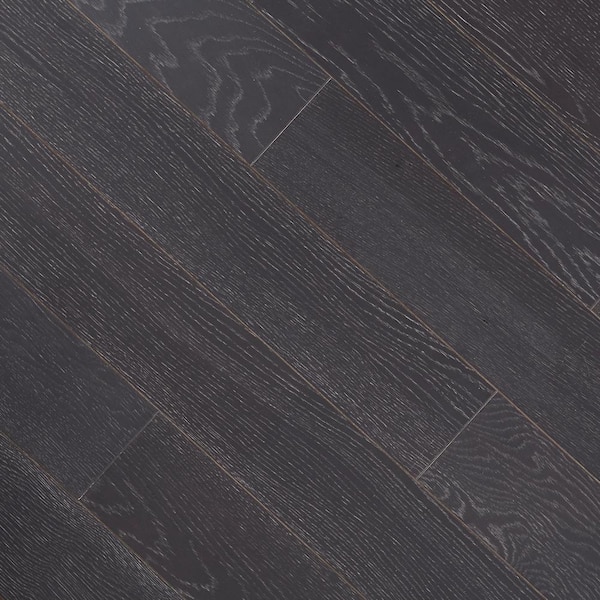 HOMELEGEND Teaberry Smoke Brown White Oak 3/8 in. T x 5 in. W Wire Brushed Engineered Hardwood Flooring (19.7 sqft/case)