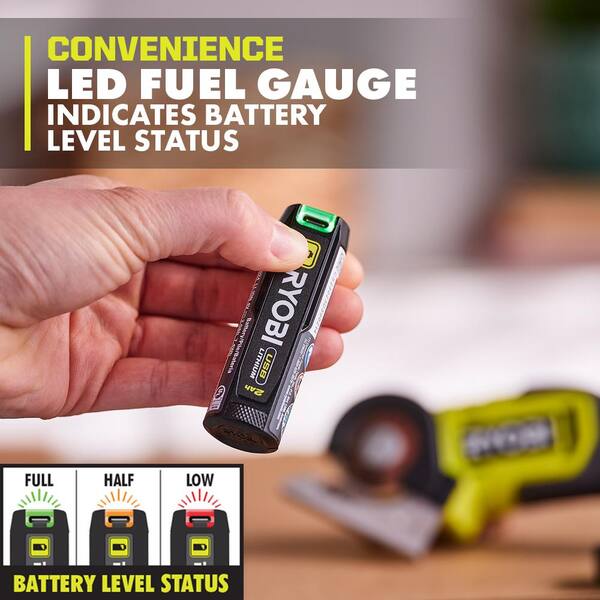 RYOBI USB Lithium Starter Kit with (2) 2.0 Ah Batteries and 3-Port Charger