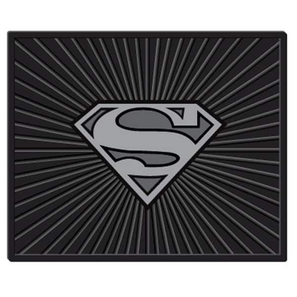 Plasticolor Warner Bros. Superman Silver Logo Heavy Duty 17 in. x 14 in. Vinyl Utility Car Mat