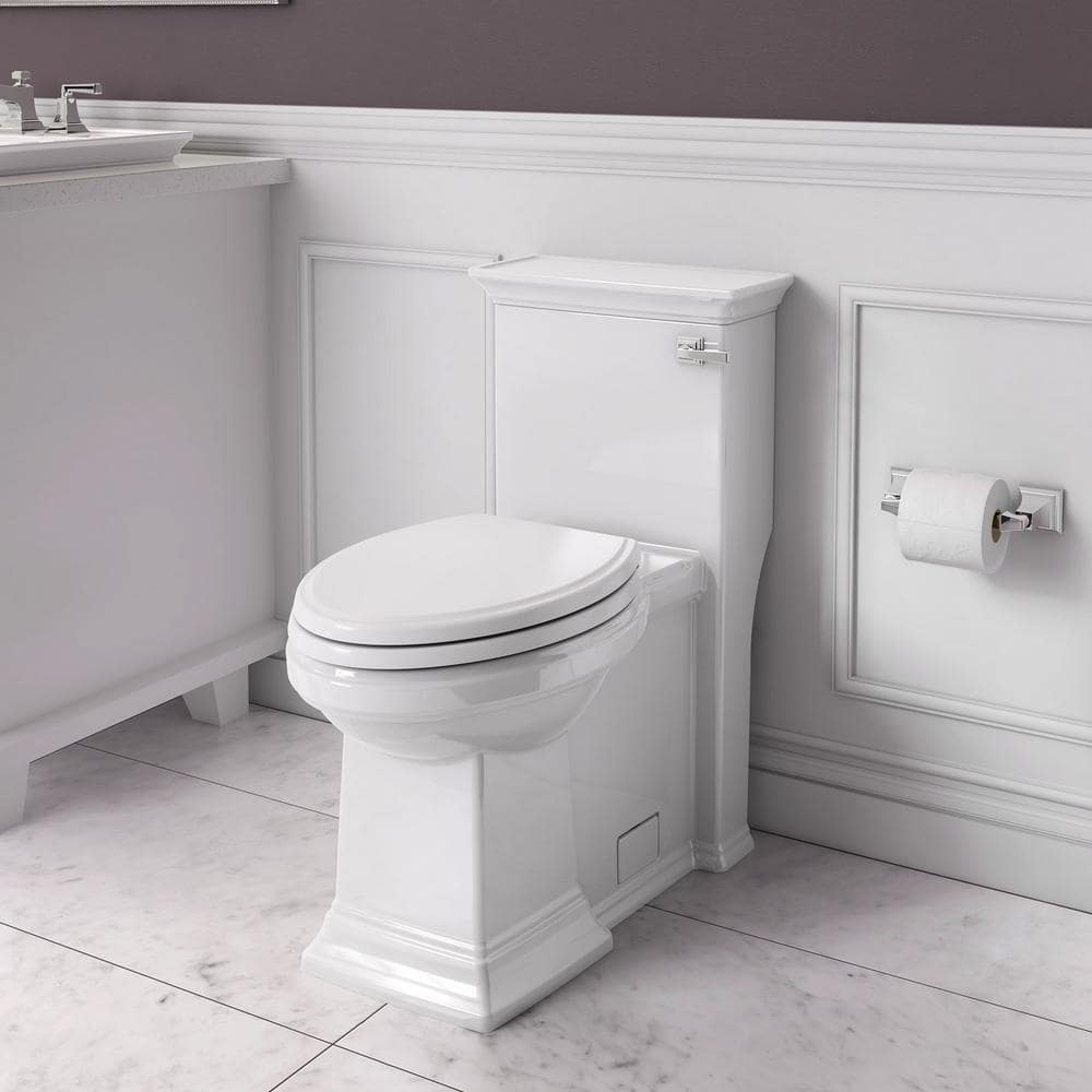 American Standard Town Square S 1-Piece 1.28 GPF Single Flush Elongated ...