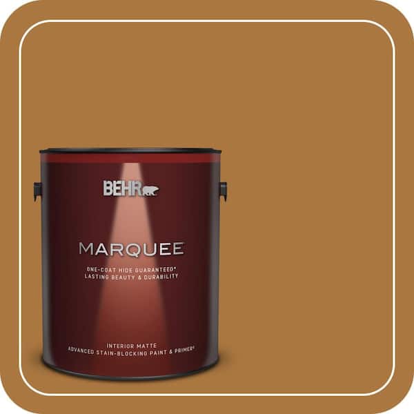 BEHR MARQUEE 1 gal. #M250-7 Blonde Wood Matte Interior Paint & Primer