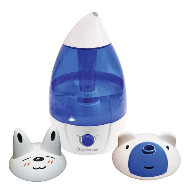Comfort Zone 1 Gal. Medium Room Ultrasonic Cool Mist Humidifier