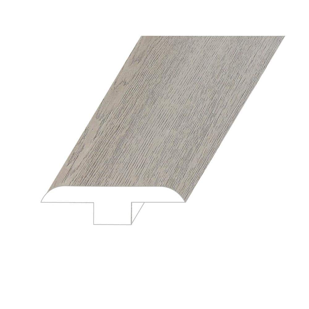 Opus Luxe Ivory 0.5 in. T x 1.8 in. W x 94.5 in. L Vinyl T-Molding price history on PriceWatchPro