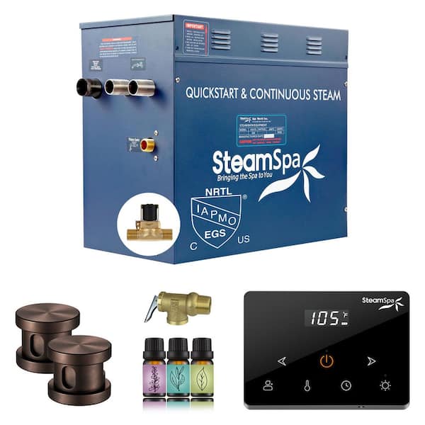 Oasis Series 10500-Watt Steam Generator with Continuous Steam Fully Wireless Control and Auto-Drain in Bronze