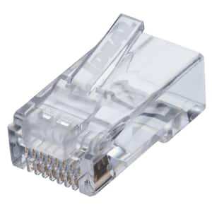 CAT6 Feed-Thru Modular Plugs, 10/Card