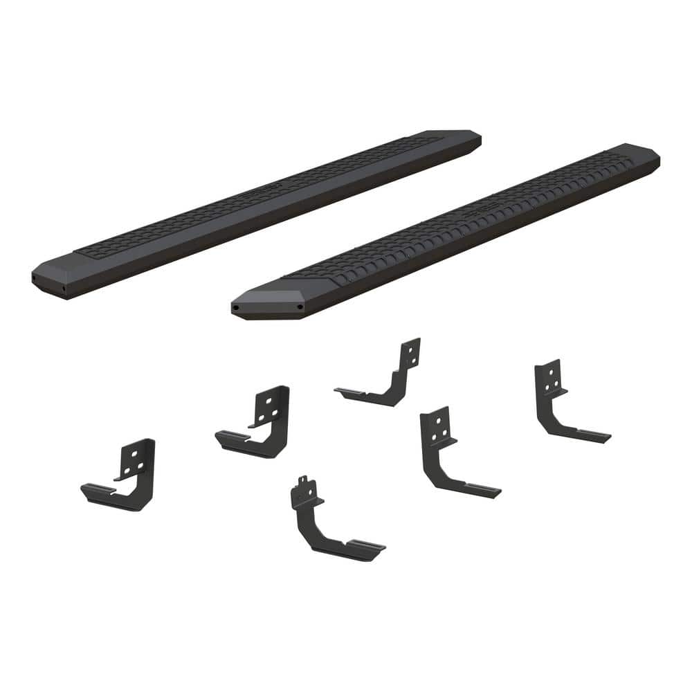 AdvantEDGE Black Aluminum 85-Inch Truck Running Boards, Select Dodge, Ram 1500, 2500, 3500 -  Aries, 2556006