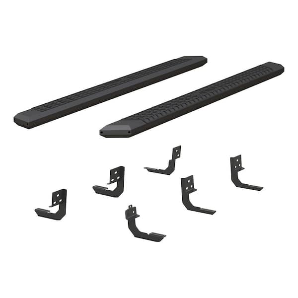 Aries AdvantEDGE Black Aluminum 85-Inch Truck Running Boards, Select Dodge, Ram 1500, 2500, 3500