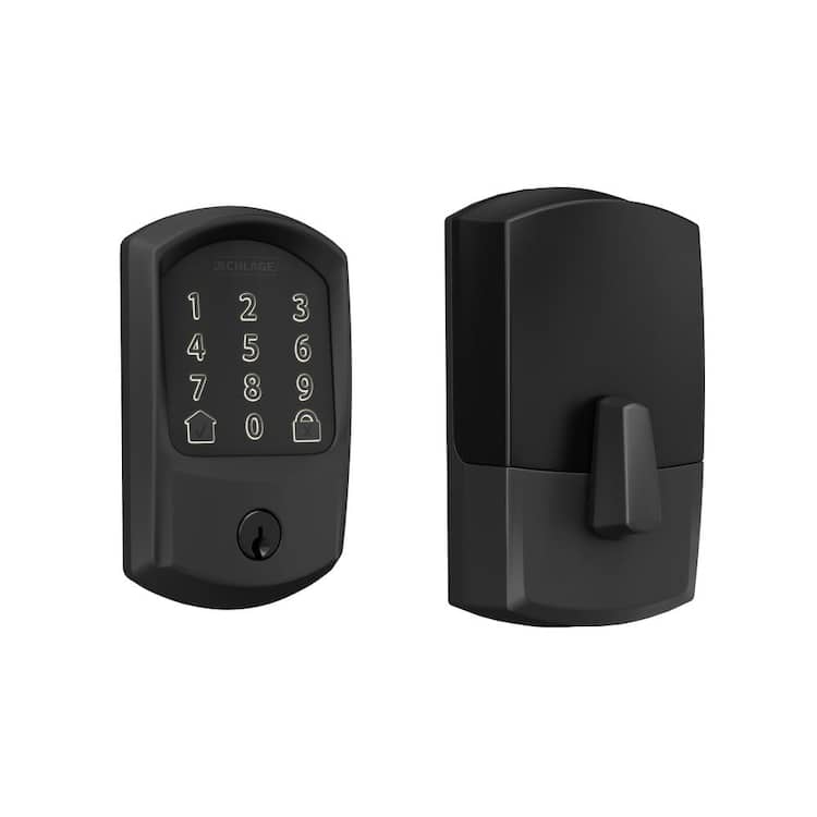 Schlage Greenwich Matte Black Encode Smart Wi-Fi Deadbolt