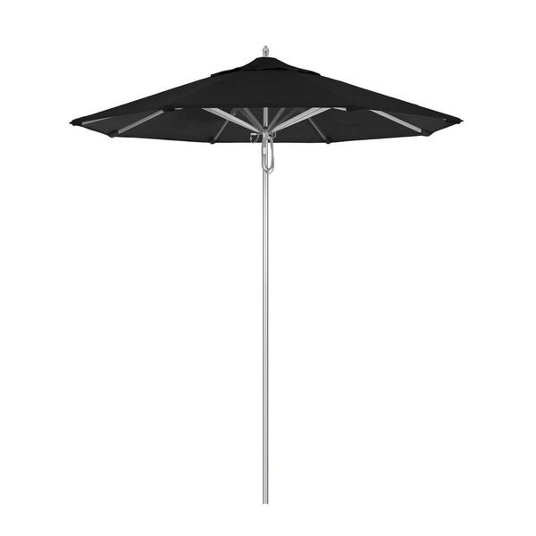 California Umbrella 7.5 ft. Silver Aluminum Commercial Market Patio ...