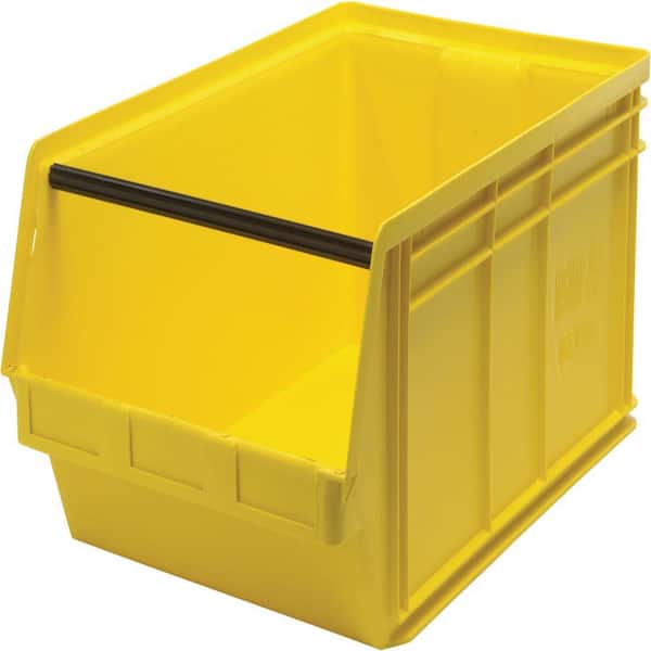 QUANTUM STORAGE SYSTEMS Magnum 27-Gal. Storage Tote in Yellow (1-Pack)