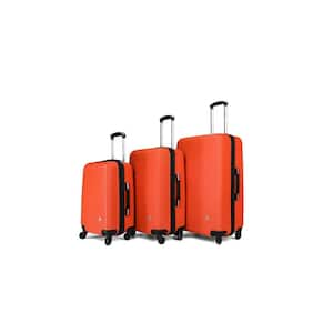 Royal lightweight hardside spinner 3 piece Set 20", 24", 28" Orange