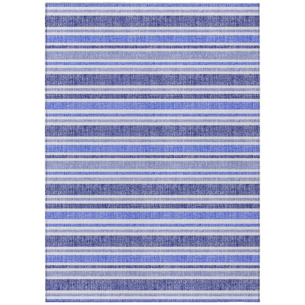 Chantille ACN531 Blue 8 ft. x 10 ft. Machine Washable Indoor/Outdoor Geometric Area Rug