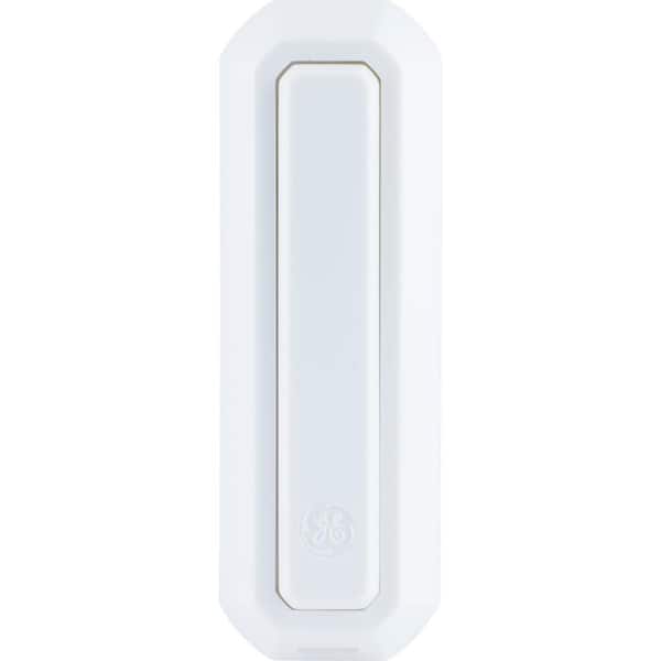 GE Direct Wired Door Bell Push Button, White