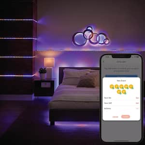 Smart Lighting Starter Kit including Color Changing LED Strip light and Smart Bulbs, Powered by Hubspace
