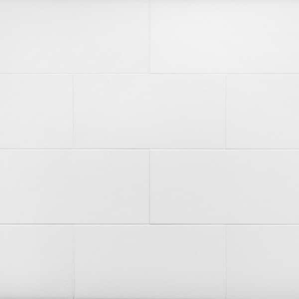 Lucid Nanoglass White 6 in. x 12 in. Polished Porcelain Floor and Wall Tile (4.84 sq. ft./Case)
