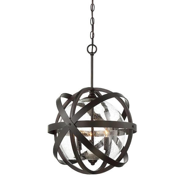 Savoy House Bassett 3-Light Outdoor Pendant in English Bronze