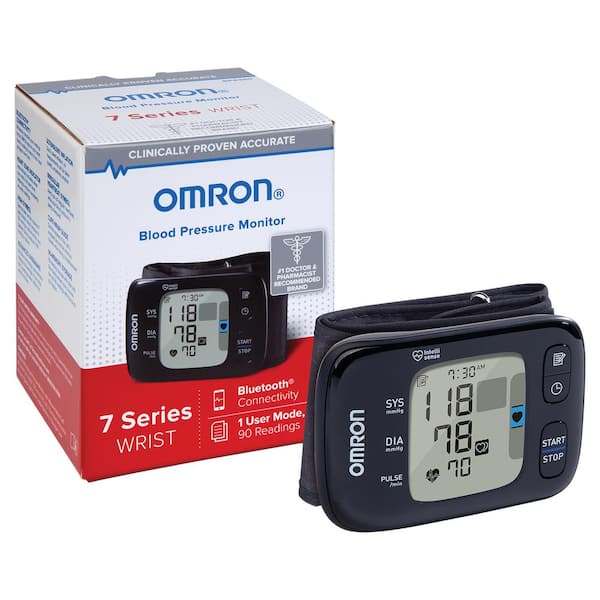 Omron 7 Series 9 in. to 17 in. Wireless Upper Arm Blood Pressure Monitor  with Easy-Wrap ComFit Cuff 843631135457 - The Home Depot