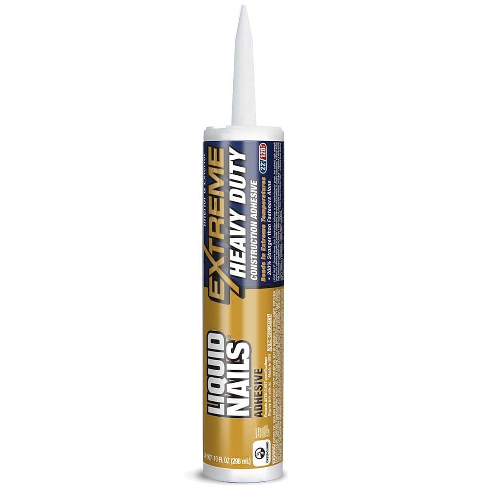 Extreme Heavy Duty 10 oz. White Interior and Exterior Construction Adhesive