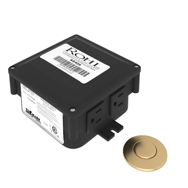 ROHL Garbage Disposal Air Switch in Satin English Gold