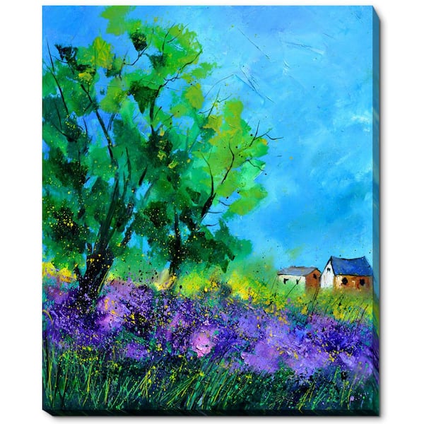 LA PASTICHE 18 in. x 22 in. Summer 561150 with Gallery Wrap by Pol Ledent Framed Canvas Wall Art