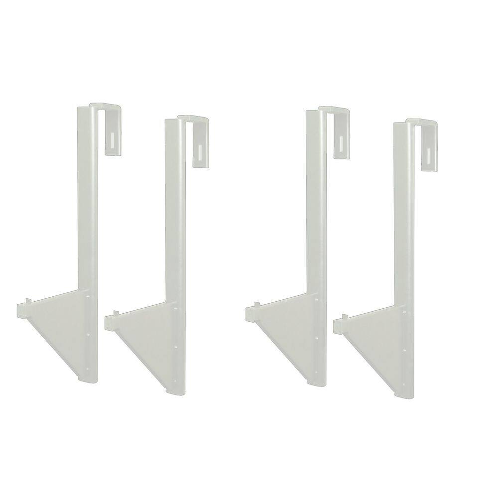 AdirOffice Cubicle Wall Rack for Blueprints, White (2Pack) 618WHI2pk