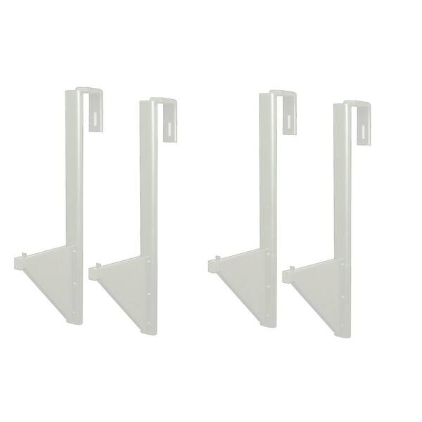 AdirOffice Cubicle Wall Rack for Blueprints, White (2-Pack)