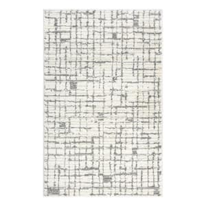 Nizza Collection Soho Ivory 3 ft. x 4 ft. Contemporary Scatter Rug