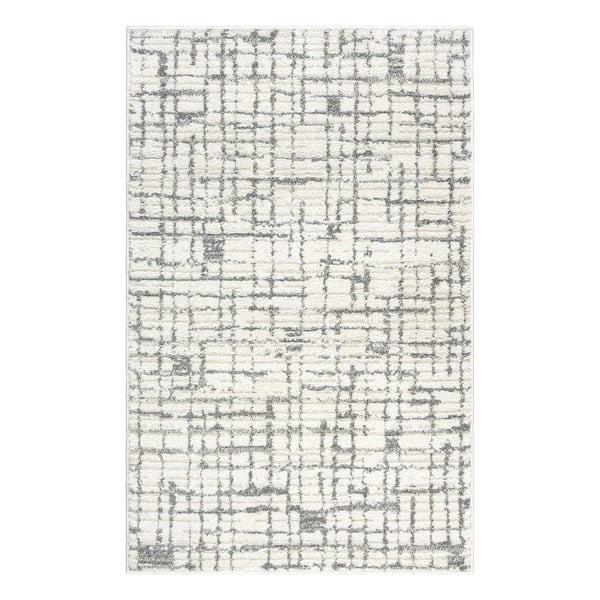Concord Global Trading Nizza Collection Soho Ivory 3 ft. x 4 ft. Contemporary Scatter Rug