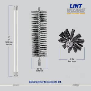 Linteater® Pro 10-piece Rotary Dryer Vent Cleaning System : Target