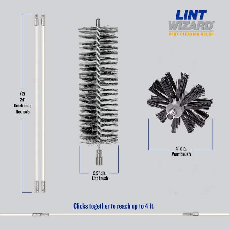 EASTMAN Lint Wizard Small Duct Dryer Vent Cleaning Kit