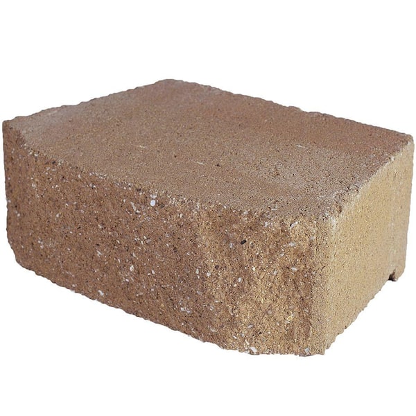 Pavestone 4 in. x 11.63 in. x 6.75 in. Buff Concrete Retaining Wall Block (144-Pieces/46.5 Face ft./Pallet)