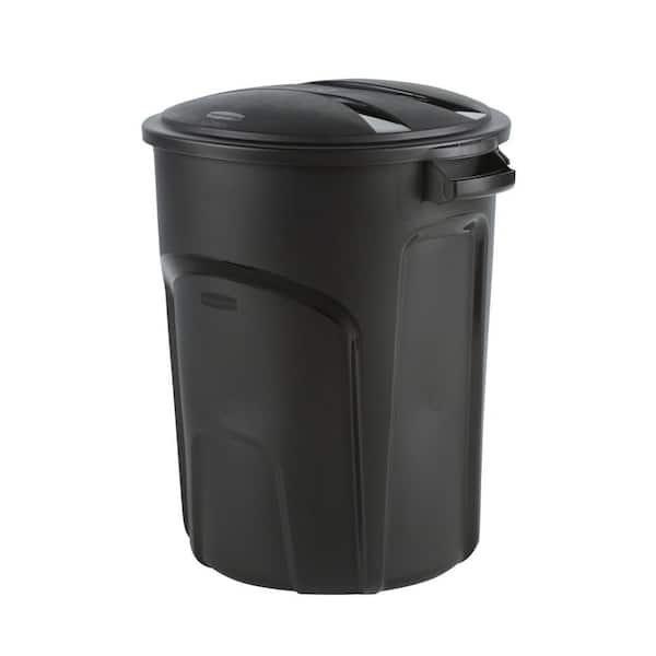 Rubbermaid Roughneck™ Non-Wheeled Trash Can, 32 Gallon Black