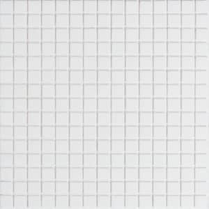 Dune Glossy Cotton White 12 in. x 12 in. Glass Mosaic Wall and Floor Tile (20 sq. ft./case) (20-pack)