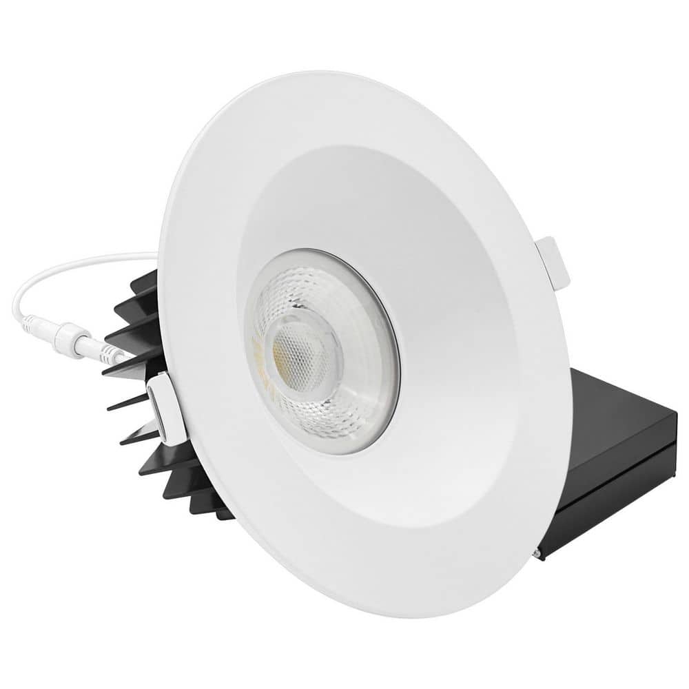6 In. Integrated LED Regressed Canless Spotlight with Round White Trim, 22W, 1800LM, 5CCT, 60° Beam, Dimmable, CRI90 price history on PriceWatchPro