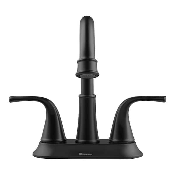 Glacier Bay Bettine 4 in. Centerset 2-Handle High-Arc Bathroom