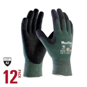 three! 3 M Mens Cut Series 632 Resistant GRX Work Gloves Durable Dipped  Coated