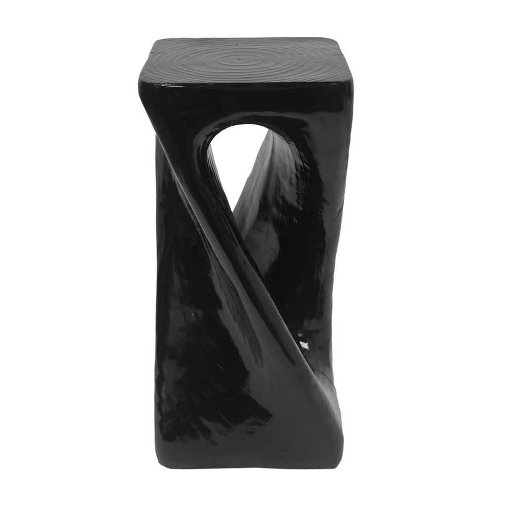 Decorative Wood Like Texture Black Lightweight Concrete Outdoor Side Table price history on PriceWatchPro