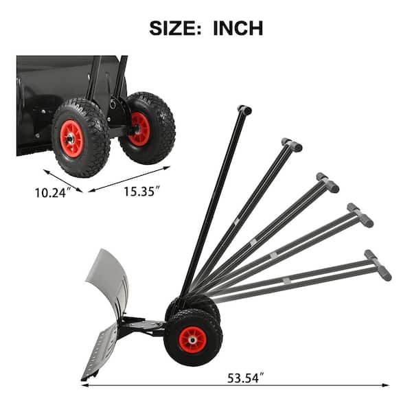人気便利グッズ 43.5 in. Metal Handle Powder-Coated Steel 29 in. Blade Snow 小物