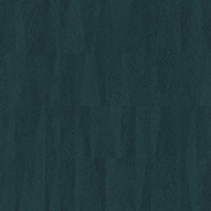 Blue Sutton Teal Textured Geometric Vinyl Non-Pasted Textured Wallpaper