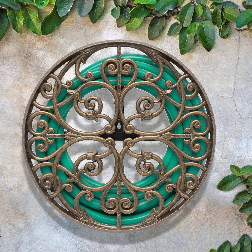 French Bronze Decorative Aluminum Garden Hose Holder