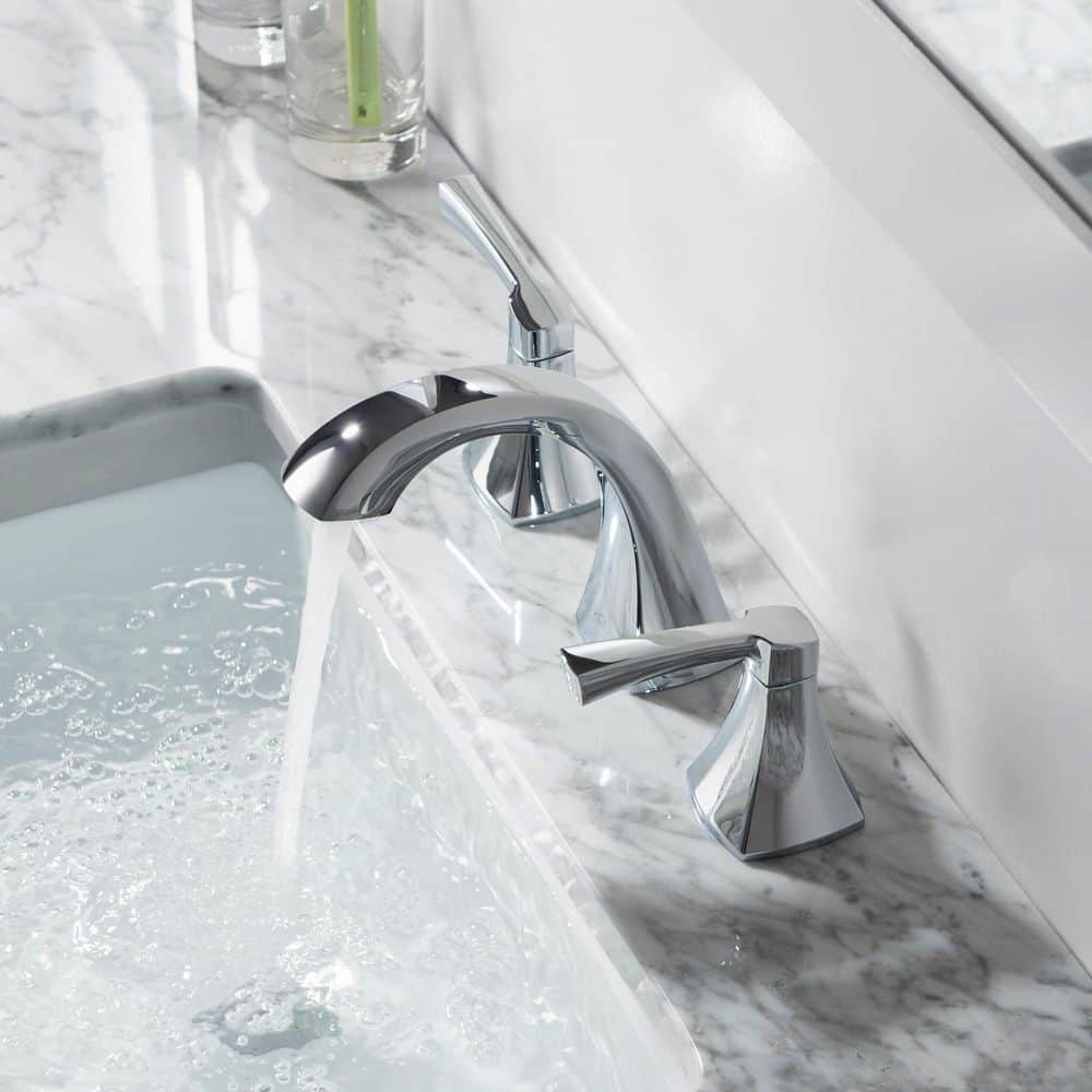 Abbie Polished Chrome 2-Handle Widespread Bathroom Faucet