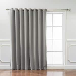 Best Home Fashion Beige Grommet Blackout Curtain - 100 in. W x 84 in. L ...
