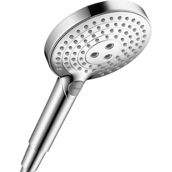Hansgrohe Raindance Select S 3-Spray Patterns with 2.5 GPM 5 in. Wall Mount Handheld Showerhead in Chrome