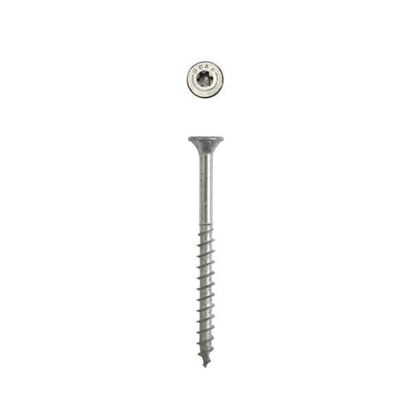 #10 x 2-1/2 in. Exterior Flat Head Deck Wood Screws Construction Torx T-Star Plus (81 Each) 1 LB Bit Included