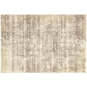 Holliswood Grey/Cream 4 ft.x 6 ft. Abstract Area Rug