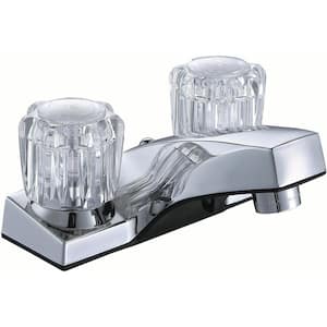 Concord 4 in. Centerset 2-Handle Bathroom Faucet without Pop-Up Assembly in Chrome