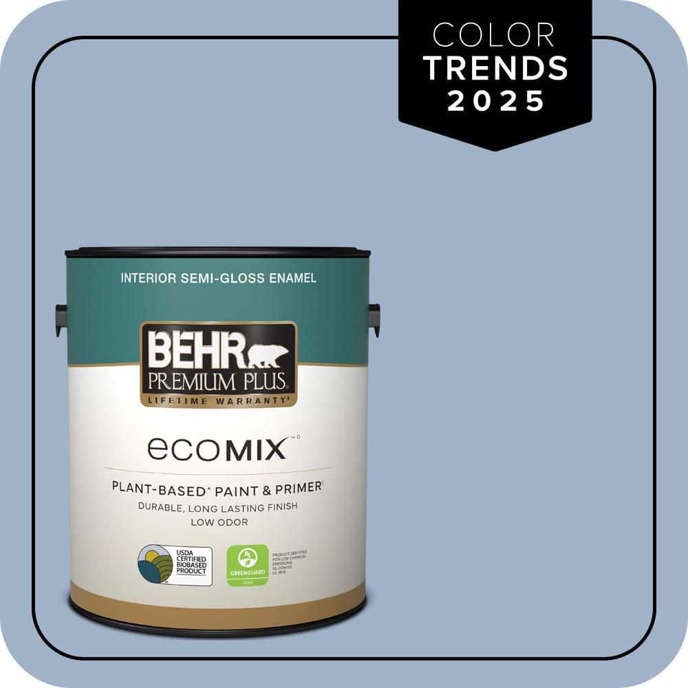 1 gal. #S530-3 Aerial View Semi-Gloss Enamel EcoMix Plant-Based Interior Paint & Primer price history on PriceWatchPro
