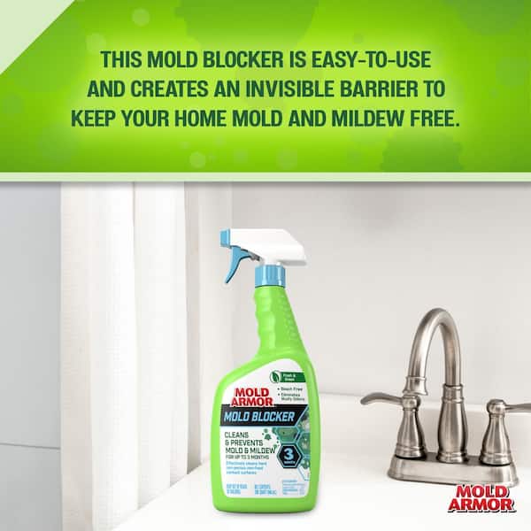 Home Armor 32 fl oz Mold Remover - Kills Mold, Mildew, Bacteria, and  Viruses - Removes Mold and Mildew Stains